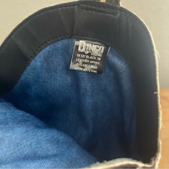 DINGO Black Cow Print Pointed Toe Boots DI127 Live a Little Leather Real Fur Sz7 - Picture 14 of 15